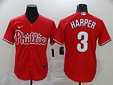 Phillies 3 Bryce Harper Red 2020 Nike Cool Base Jersey,baseball caps,new era cap wholesale,wholesale hats